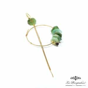 Boucles d'oreilles asymétriques. Rosekafé