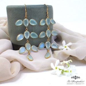 Boucles d'oreilles Aqua Blue
