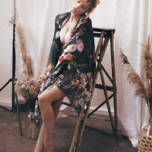 Châle Passion Divine, cachemire et soie