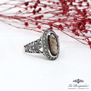 Bague Quartz Fumé