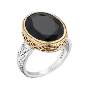 Bague Olyte Ovale Onyx - Canyon