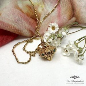 Collier Toupie vintage