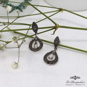 Boucles d'oreilles Barbara Opales - LM