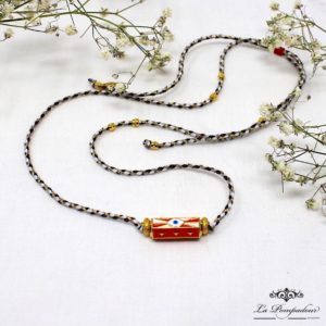 Collier karma émaillé Co1